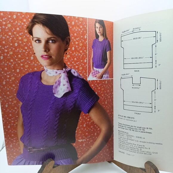 Sophisticates in Cassino and Saluki Book 273, Vintage Bernat Handicrafter Patter - Picture 2 of 3